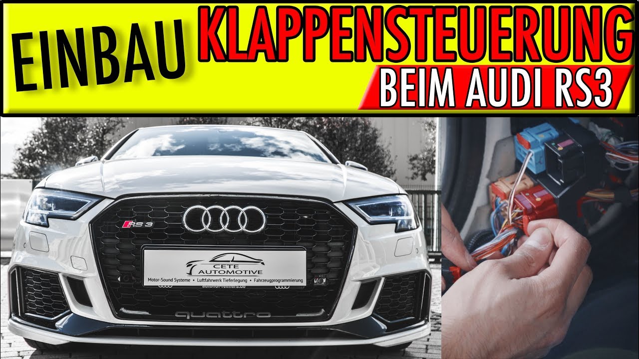 Installatie van de Active Valve Control klepbediening in de Audi RS3