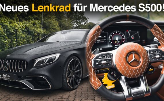 Mercedes S500 con conversión de volante AMG Performances